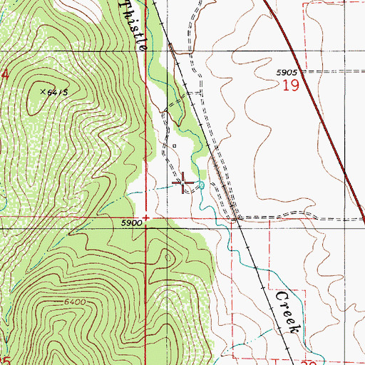 Topographic Map of Losty Canyon, UT