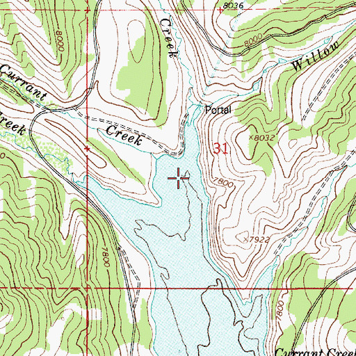 Topographic Map of Low Pass Creek, UT
