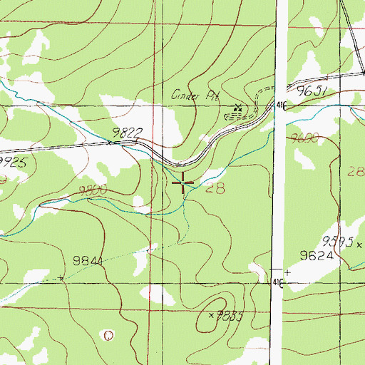 Topographic Map of Lowder Creek, UT