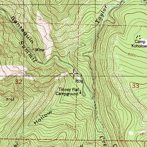 Topographic Map of Lower Water Hollow, UT