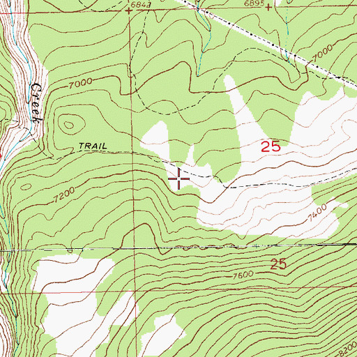 Topographic Map of Lowline Trail, UT