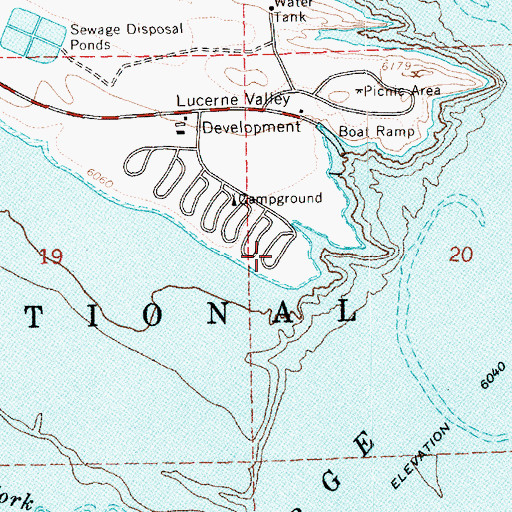 Topographic Map of Lucerne Valley, UT