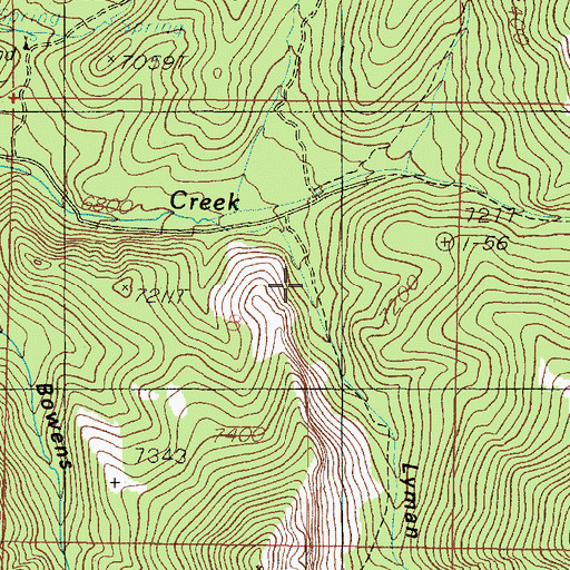 Topographic Map of Lyman Canyon, UT