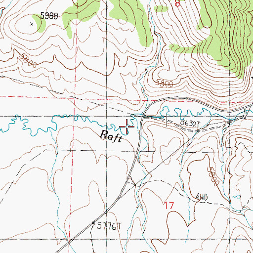 Topographic Map of Lynn Creek, UT