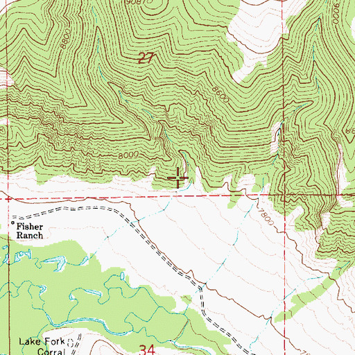 Topographic Map of Mackentire Draw, UT