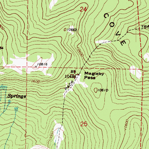 Topographic Map of Magleby Pass, UT