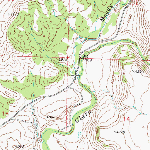 Topographic Map of Magotsu Creek, UT