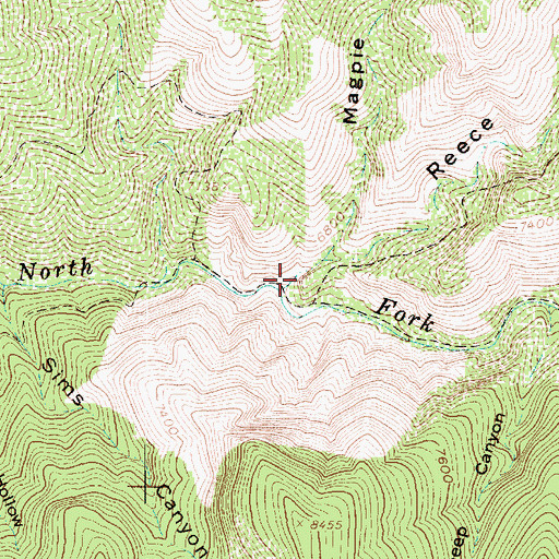 Topographic Map of Magpie Canyon, UT