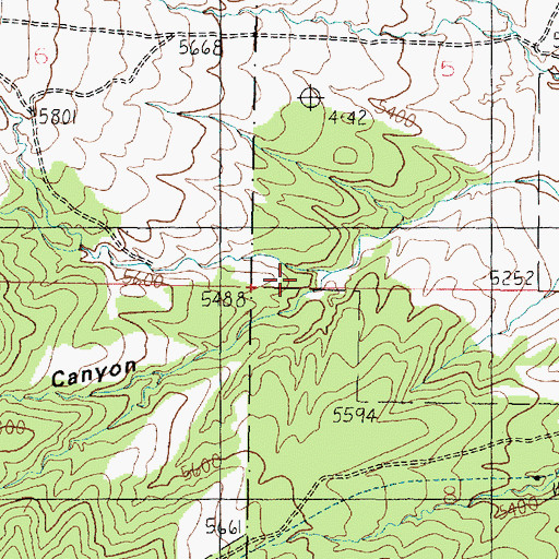 Topographic Map of Magpie Canyon, UT
