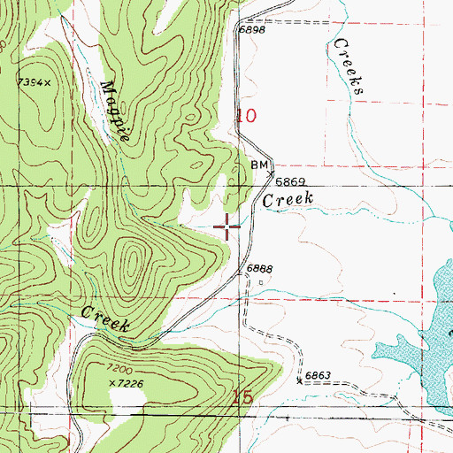 Topographic Map of Magpie Creek, UT