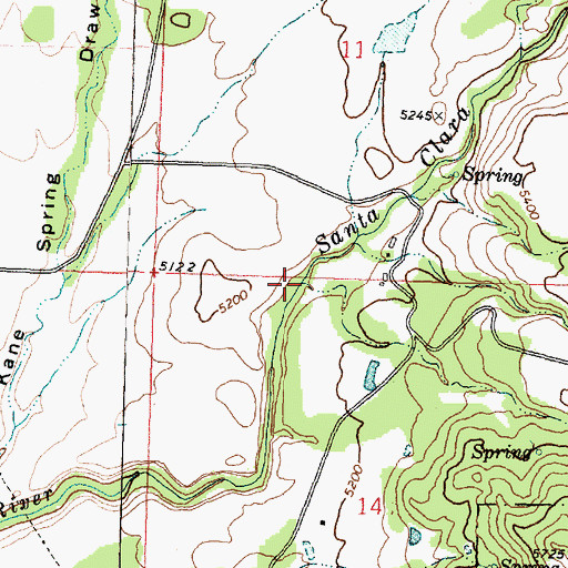 Topographic Map of Mahogany Creek, UT