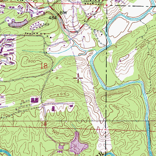 Topographic Map of Jefferson County Sewage Disposal Plant, AL