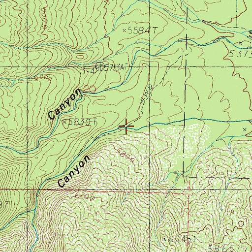 Topographic Map of Main Canyon, UT
