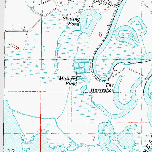 Topographic Map of Mallard Pond, UT