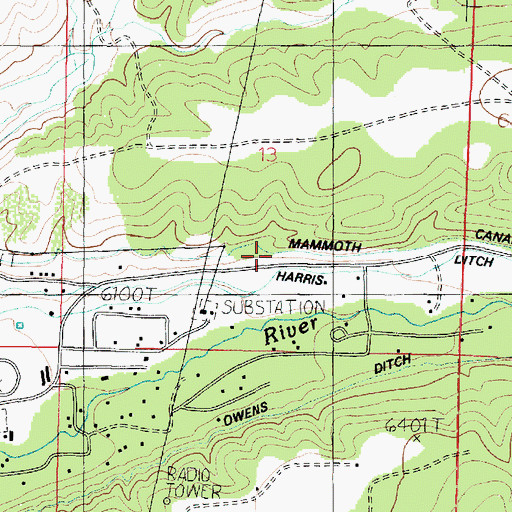 Topographic Map of Mammoth Canal, UT