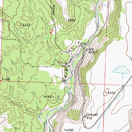 Topographic Map of Manera Wash, UT