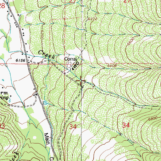 Topographic Map of Maple Canyon, UT