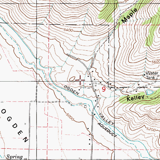 Topographic Map of Maple Canyon, UT
