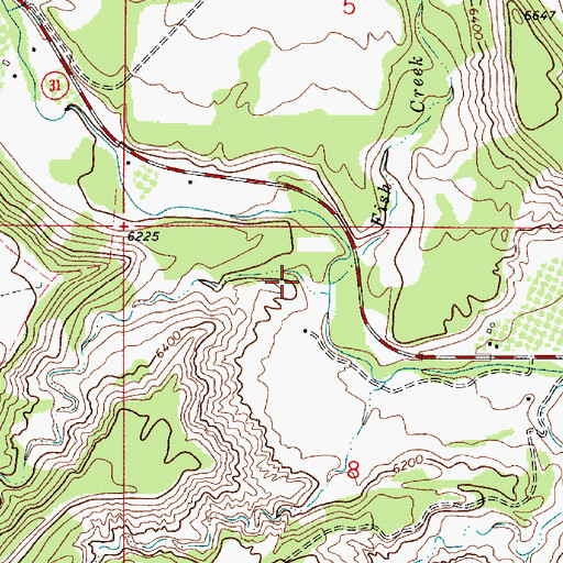 Topographic Map of Maple Gulch, UT