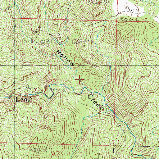 Topographic Map of Maple Hollow, UT