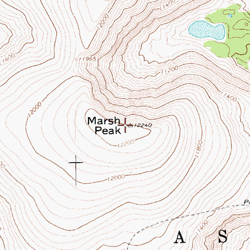 Topographic Map of Marsh Peak, UT