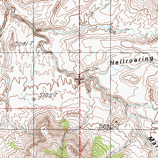Topographic Map of Mary Jane Canyon, UT