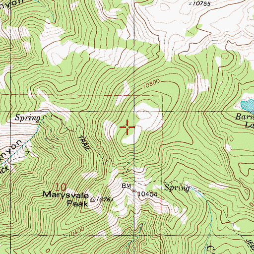 Topographic Map of Marysvale Peak, UT