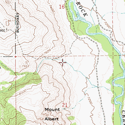 Topographic Map of McAfee Basin, UT