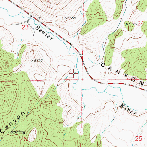Topographic Map of McCardy Canyon, UT