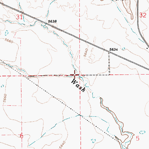 Topographic Map of McElprang Wash, UT