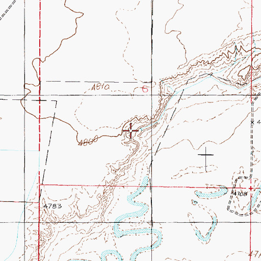 Topographic Map of McIntyre Canal, UT
