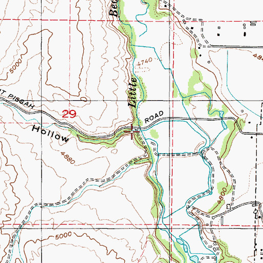 Topographic Map of McMurdie Hollow, UT