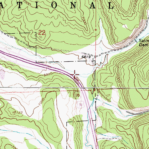 Topographic Map of Meadow Creek, UT