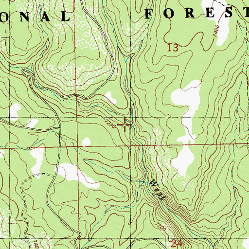 Topographic Map of Mellenthin Creek, UT