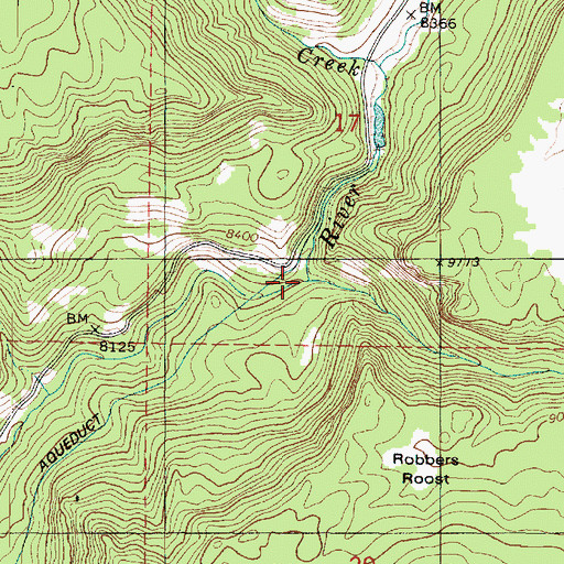 Topographic Map of Merchant Creek, UT