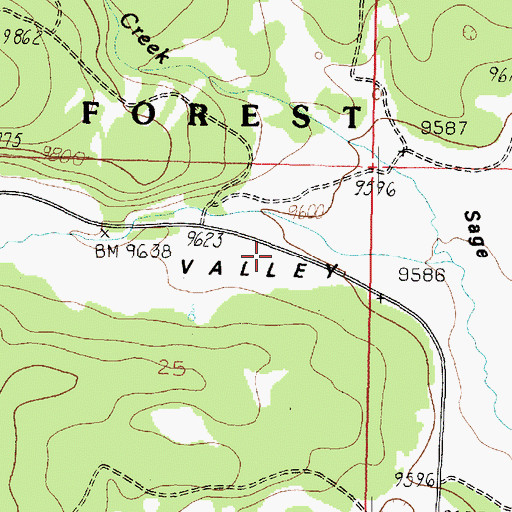 Topographic Map of Midway Valley, UT