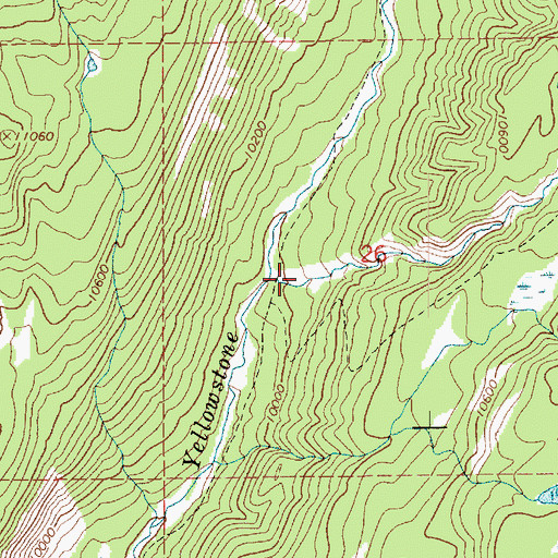 Topographic Map of Milk Creek, UT