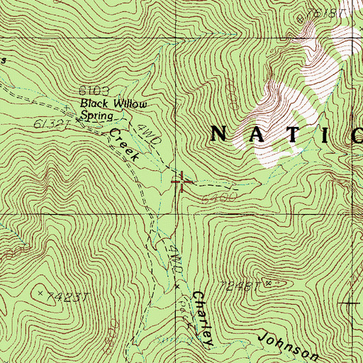 Topographic Map of Mill Canyon, UT