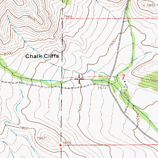 Topographic Map of Mill Canyon, UT