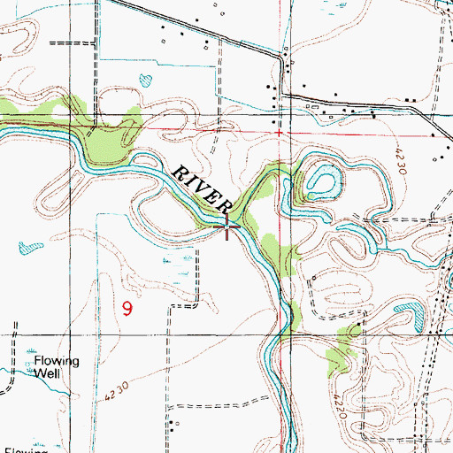 Topographic Map of Mill Creek, UT