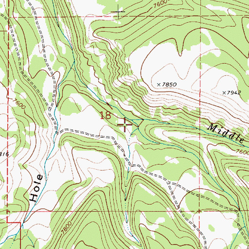 Topographic Map of Mill Fork, UT