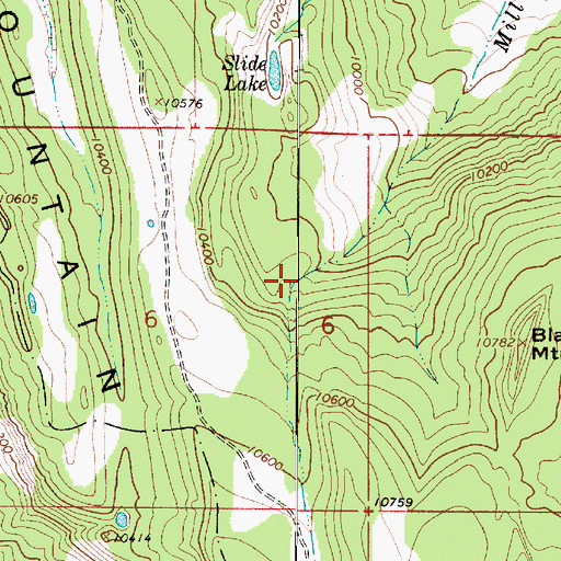 Topographic Map of Mill Fork Creek, UT