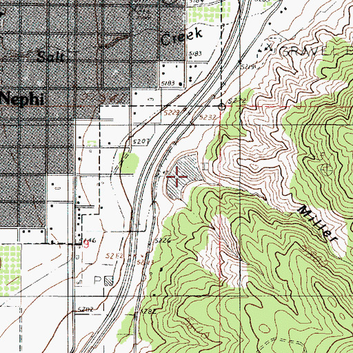 Topographic Map of Miller Canyon, UT
