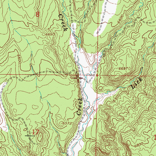 Topographic Map of Mineral Creek, UT