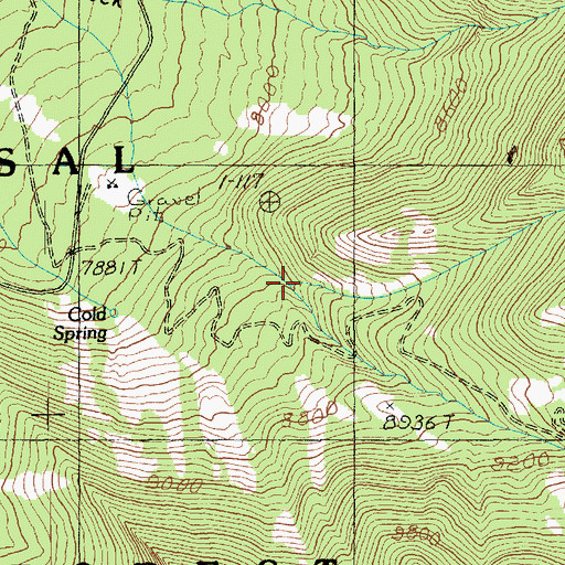 Topographic Map of Miners Basin, UT