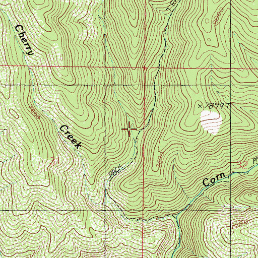 Topographic Map of Misery Creek, UT