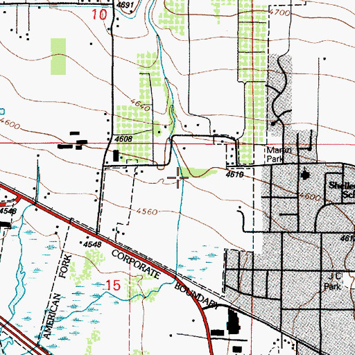 Topographic Map of Mitchells Hollow, UT