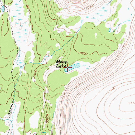 Topographic Map of Moap Lake, UT