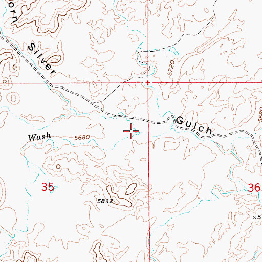 Topographic Map of Molen Seep Wash, UT