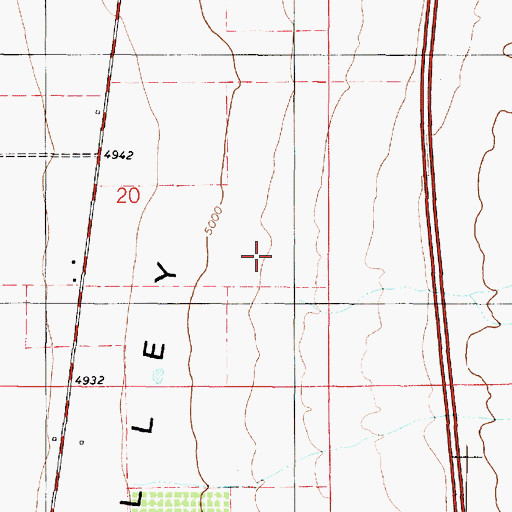Topographic Map of Mona Creek, UT
